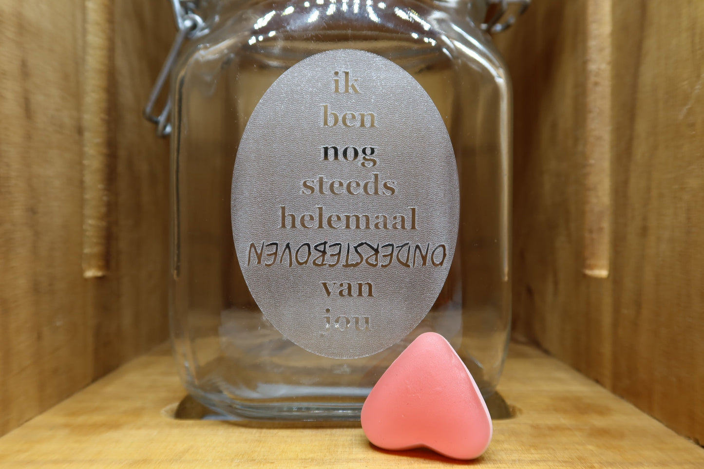 Snoeppot met een boodschap! - HARTJES SNOEP