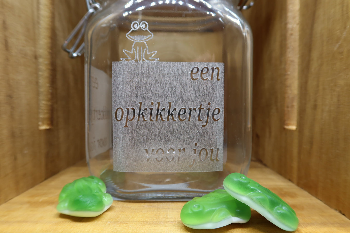 Snoeppot met een boodschap! - KAUWGOM SNOEP